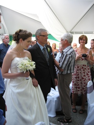 Bride and dad